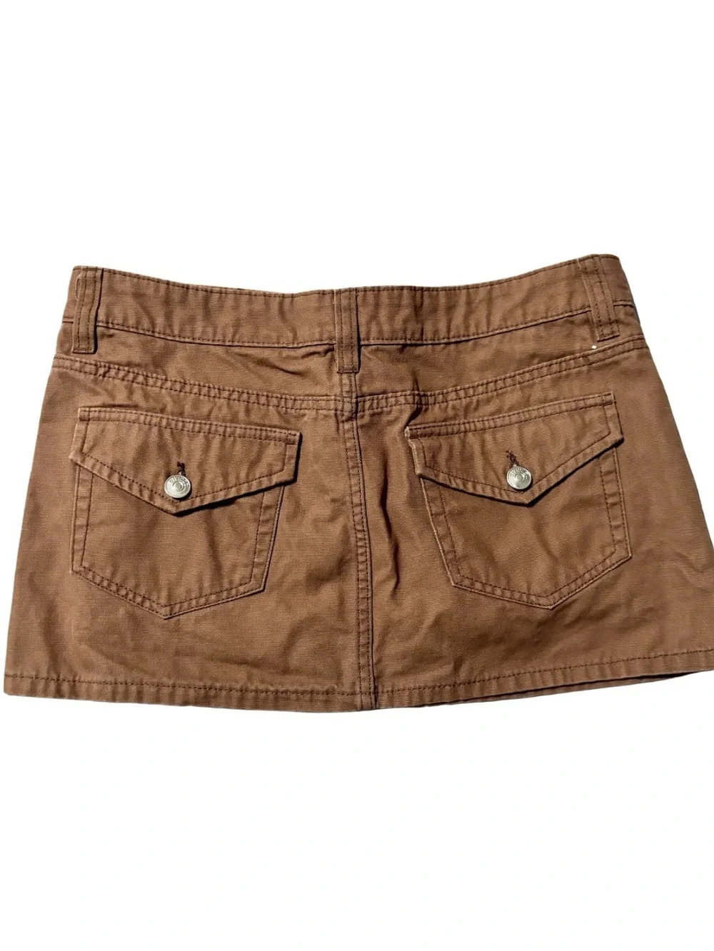 H&M Divided Brown Denim Mini Skirt